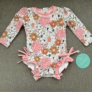 NWT 3-6 month Caden Lane Boho Floral Swimsuit